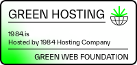 Þessi vefur keyrir á grænni orku - staðfest af thegreenwebfoundation.org
